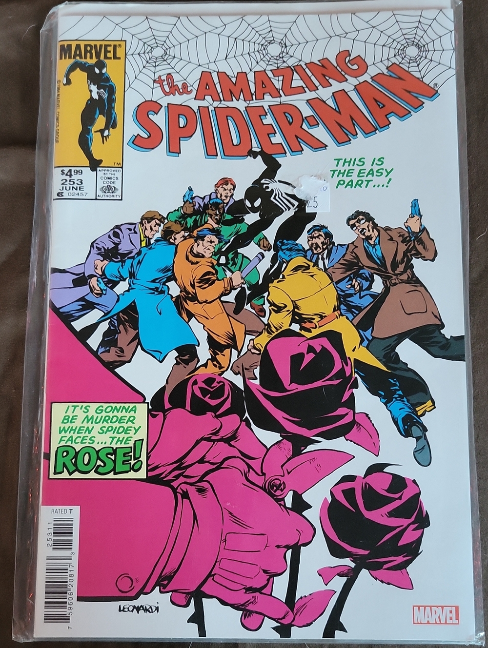 Marvel The Amazing Spider-Man #253 Comic - Pink Rose Cover